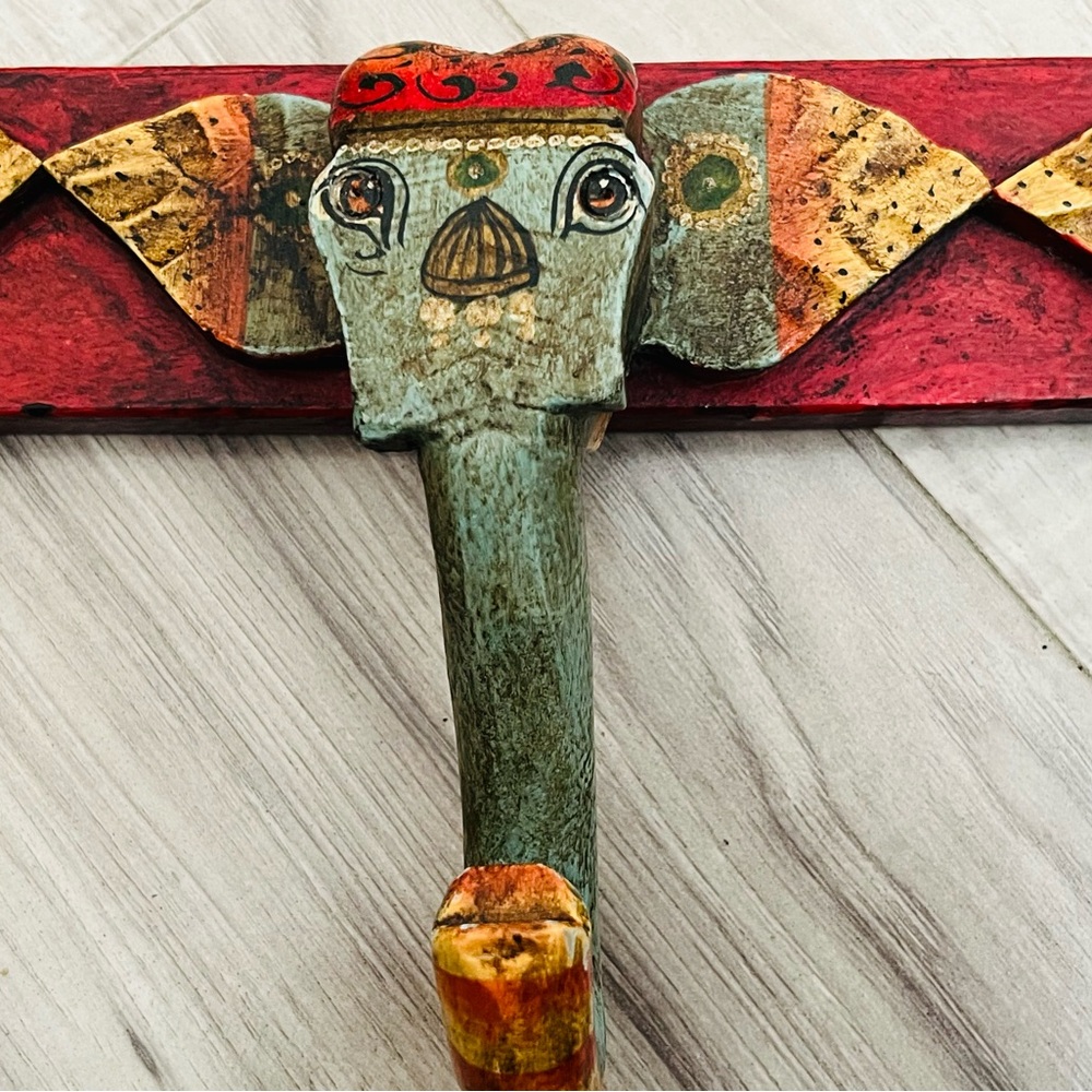 Handcrafted Elephant Coat Rack